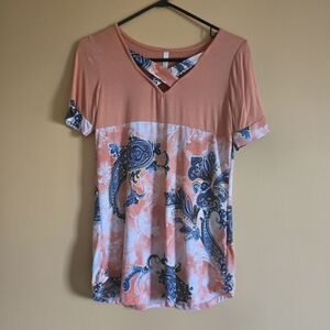 Celeste Paisley Tee, S
